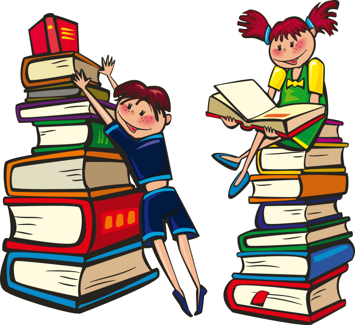 Grundschule Inchenhofen | Mädchen und Junge mit Büchern